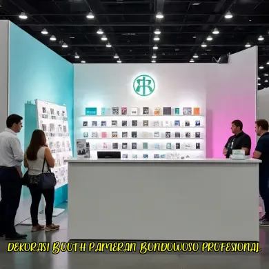 dekorasi booth pameran bondowoso profesional